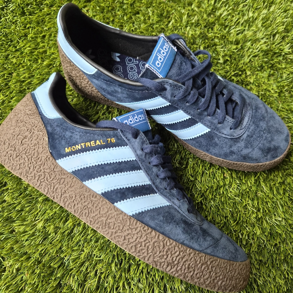 Adidas 'Montreal 76', Suede, Navy Blue, Halo Blue, 7.5 Unisex Style #CQ175